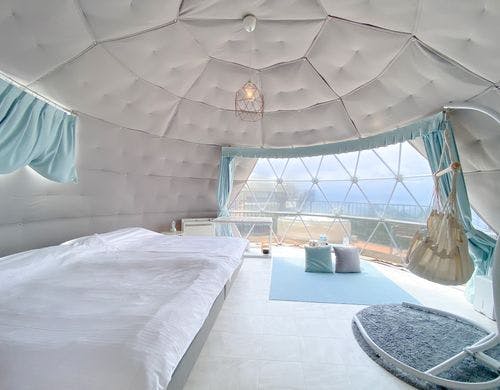 ペット同伴ドームテント