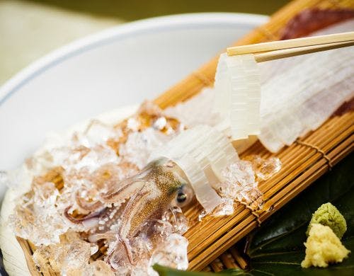 活イカの姿造り