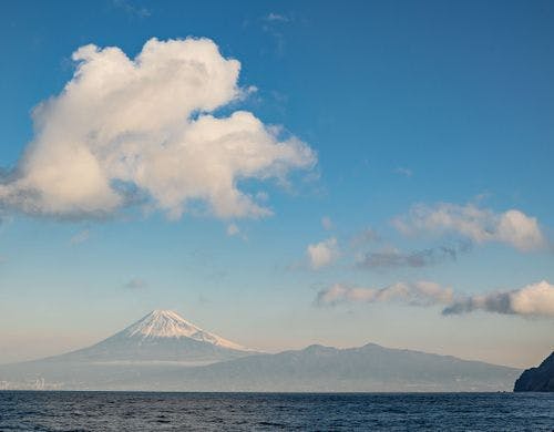 御浜岬からの富士山