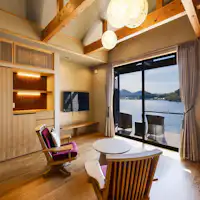 湖に面した棟「籠目」の例