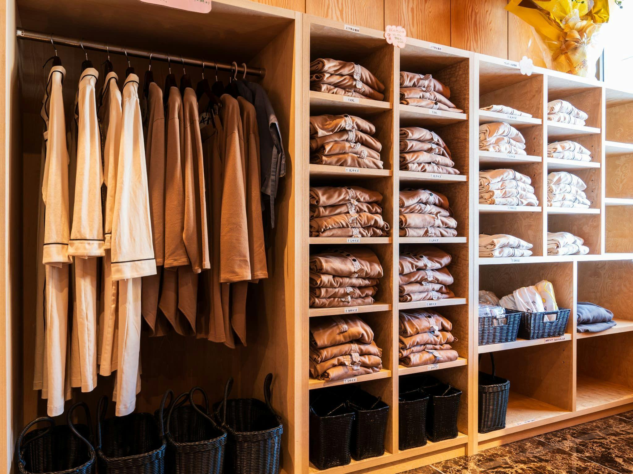 可選擇的館內服與睡衣