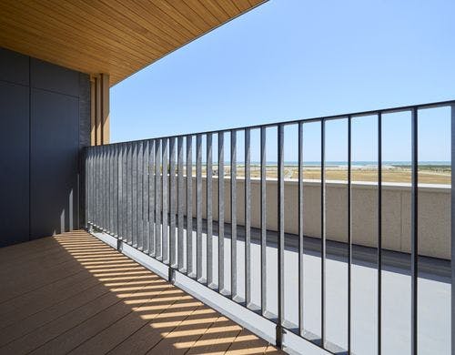 オーシャンビューツイン　バルコニー風景