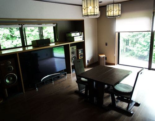 緑を感じながら寛げるリビング