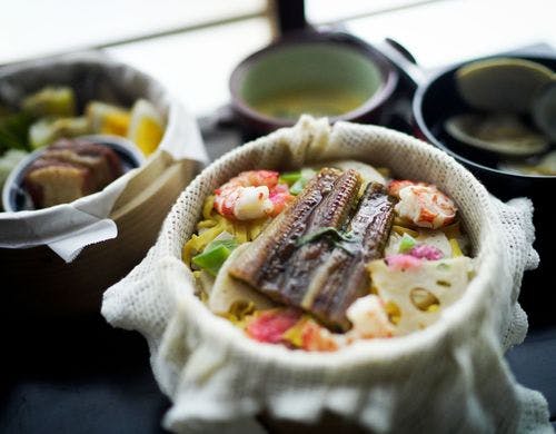 ひな祭り「蒸し寿司御膳」