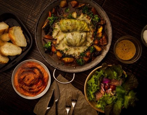 デミソースのロールキャベツ