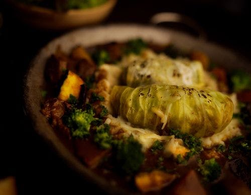 春キャベツで作るロールキャベツ