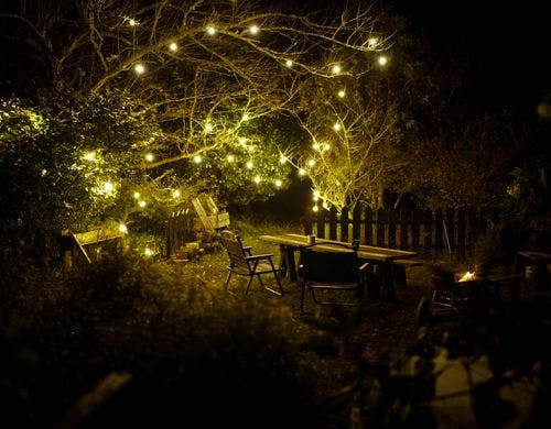 ナイトガーデンで楽しむ食事やBBQ！