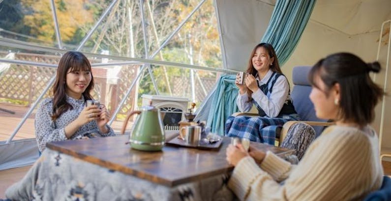 ペット同伴 愛犬と過ごす グランピング 1泊2食bbq付 ラグジュアリーテント泊プランプラン Ufufu Village 一休 Comバケーションレンタル
