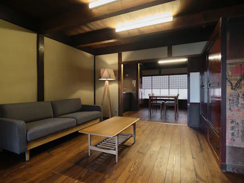 丹後街道つだ主屋棟1階リビング