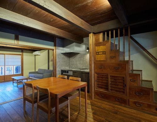 丹後街道つだ主屋棟1階リビング