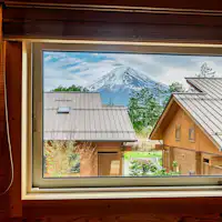 2階窓から見える富士山