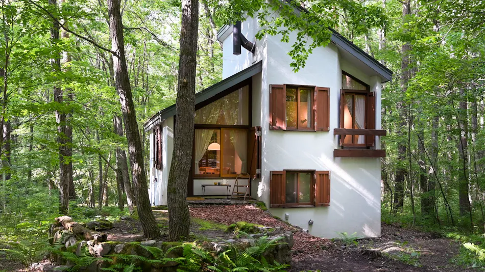 Tatehata House Kita-Karuizawa Architect's Tiny House + Detached Building with Cypress Open-Air Bath and Sauna