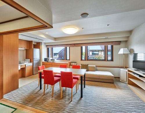 ユニバーサルルームのリビング