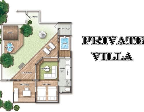 贅沢な滞在が実現するプライベートヴィラ
