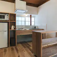 Dapur bilik tetamu tingkat 1 di bangunan tambahan (hanare)