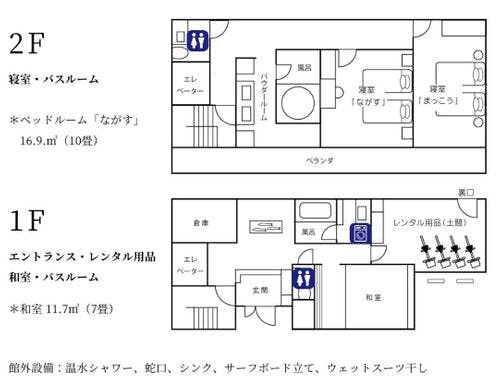 東棟　館内図１階から２階