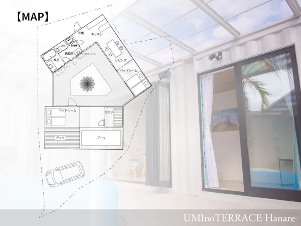 【UMInoTERRACE Hanare】館内MAP