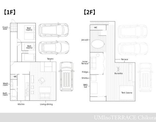 【UMInoTERRACE Chikura】館内MAP