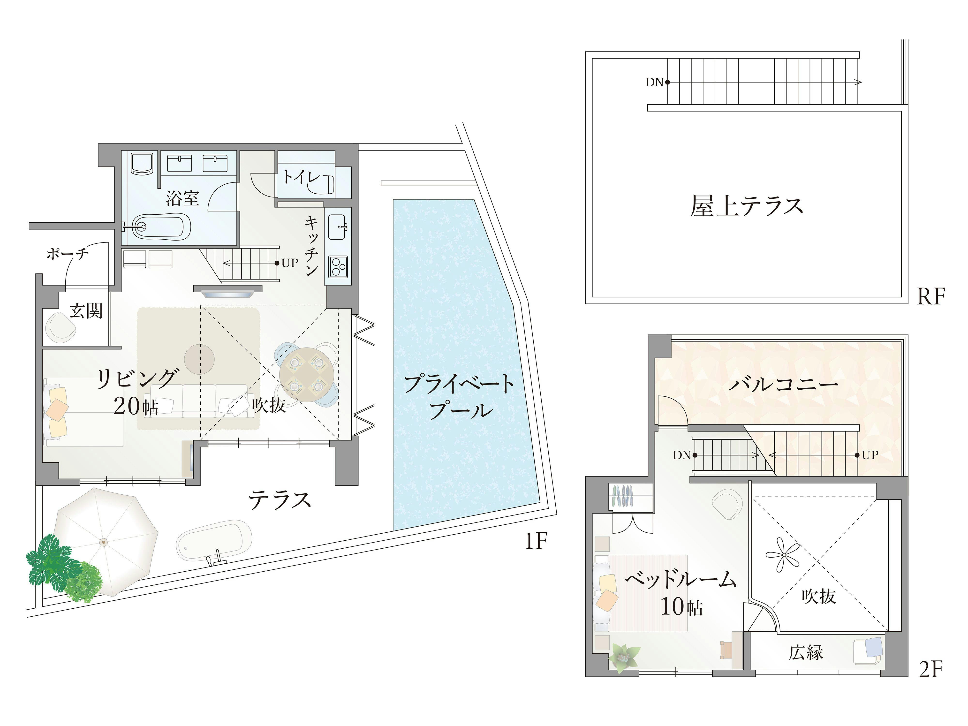 間取り図　PUA