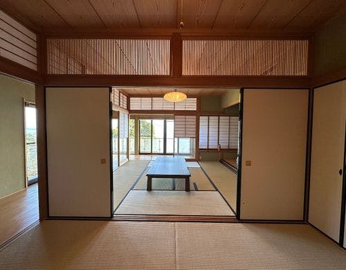 二間続きの広縁付和室