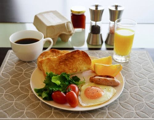 洋食の朝食食材セット