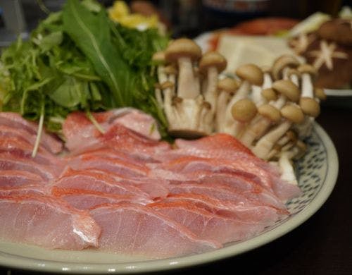 金目鯛のしゃぶしゃぶ