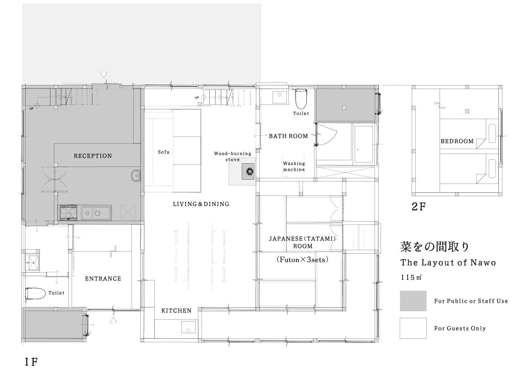 แผนผังบ้านโบราณ・นา