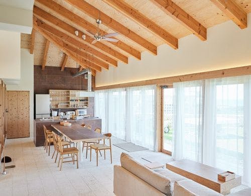 明るいベッドルーム