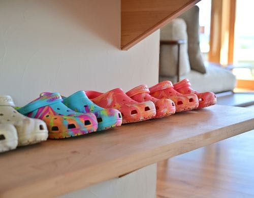 カラフルなキッズ用スリッパ