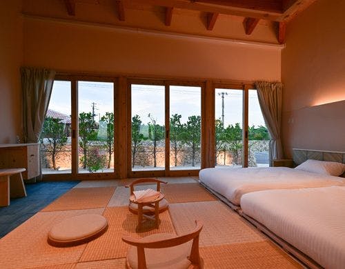 リラックスできる和風の寝室