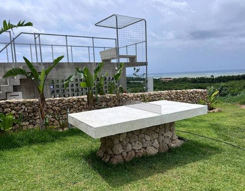 絶景を楽しみながら卓球