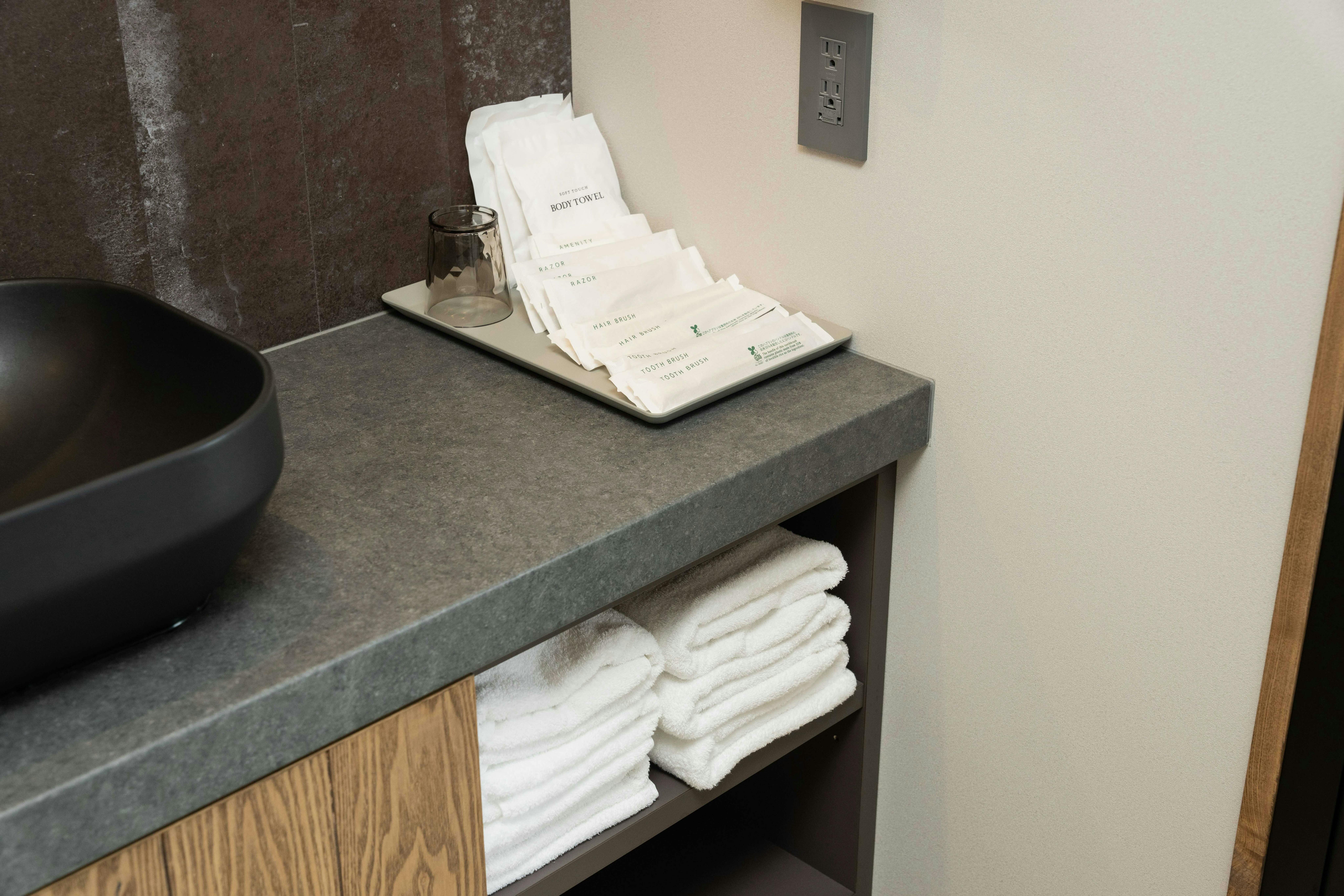 アメニティは５種類ございます。