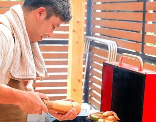 ペレットグリルでお手軽にバーベキュー可能