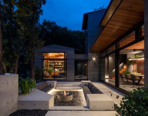 星空観賞と暖炉タイム