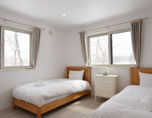 シングルベッドのお部屋です。