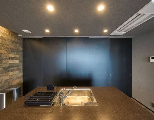 キッチンは引き戸で仕切れます