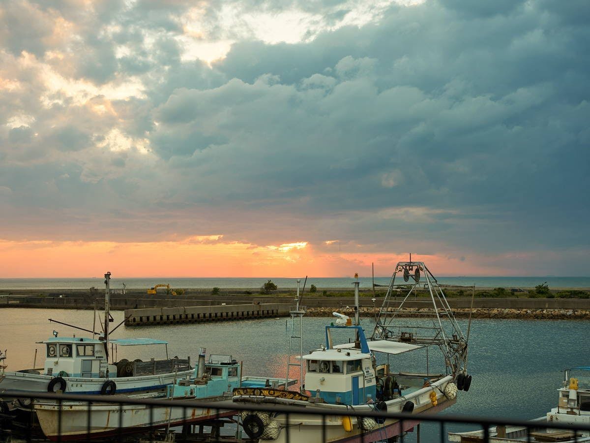 お部屋から見える景色～夕陽～