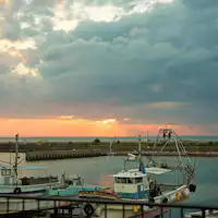 お部屋から見える景色~夕陽~