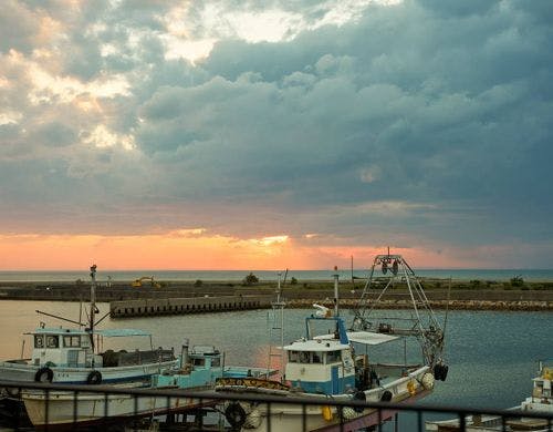 お部屋から見える景色～夕陽～