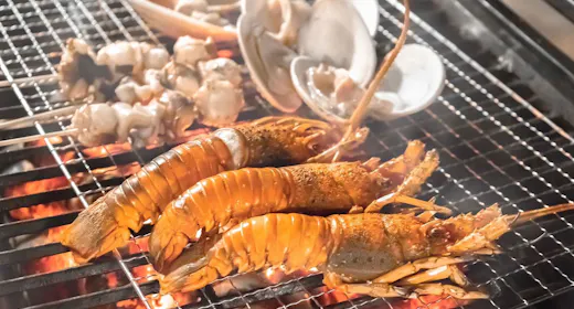 和牛と伊勢海老の贅沢BBQ!いすみスペシャルBBQコース