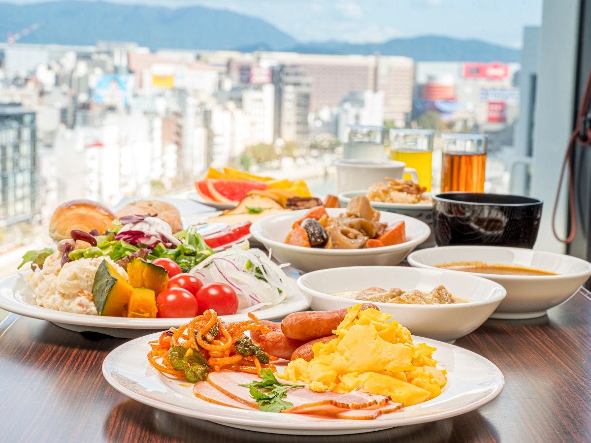 Nishitetsu Inn Fukuoka - In Front of ACROS Fukuoka - 【조식 포함】~ 최상층에서 절경 뷔페 ~  - 【금연】와이드 싱글룸 - 침대 폭 140cm - IKYU.com