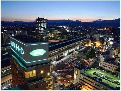 夜のホテルルートイン盛岡駅前