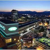 夜のホテルルートイン盛岡駅前