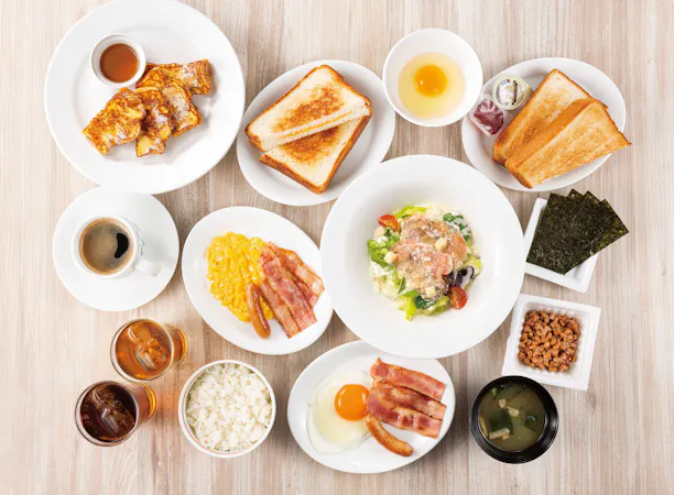 【朝食】2階レストラン