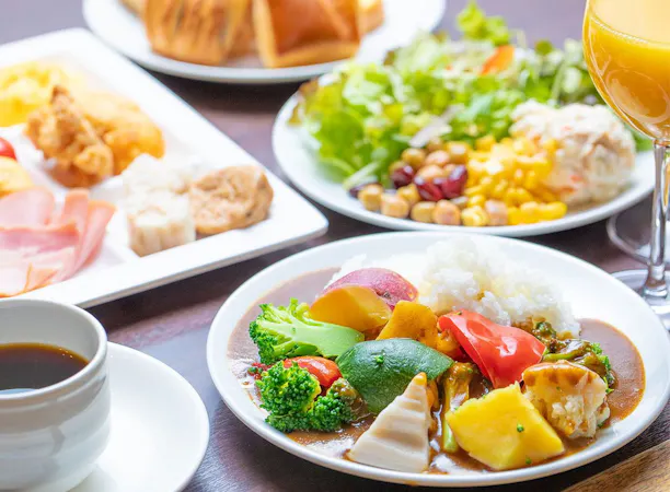 朝食ビュッフェ
6時30分から10時まで