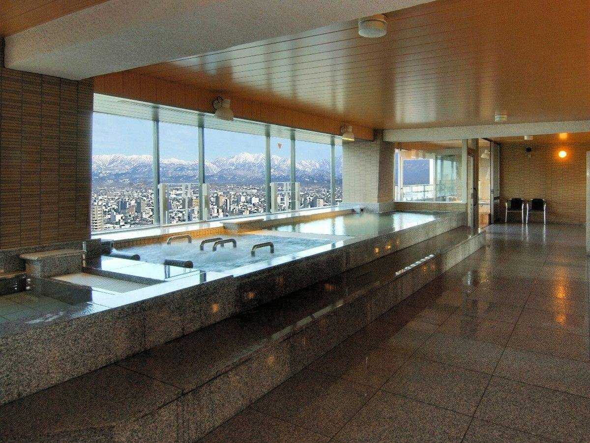 【素泊りプラン】 立山連峰展望大浴場 　JR富山駅から路面電車で5分・桜橋駅前