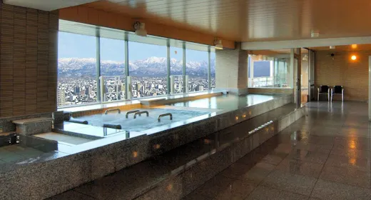 【素泊りプラン】 立山連峰展望大浴場 JR富山駅から路面電車で5分・桜橋駅前