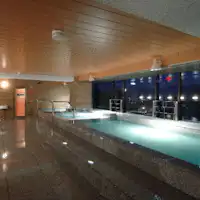 立山連峰一望の最上階展望大浴場。