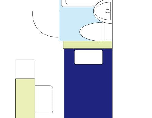 【シングルルーム】見取り図