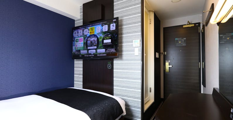 シアターダブル禁煙室 Vod付 162タイトル以上の映画が見放題 宝町駅徒歩1分 銀座 東京駅徒歩圏内 好アクセスプラン アパホテル 銀座 宝町 一休 Comビジネス